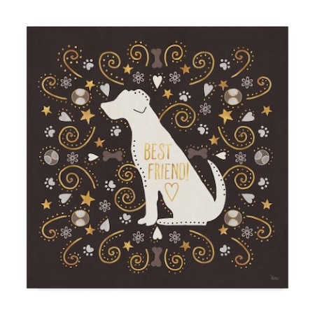 Trademark Fine Art Veronique Charron 'Otomi Dogs Iii Dark Neutral' Canvas Art, 14x14 WAP07989-C1414GG